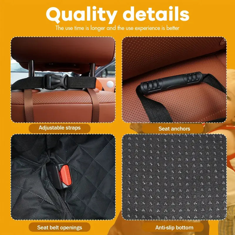 Waterproof Dog Seat Protector - Hard Base / Hammock